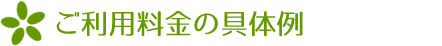 ご利用料金の具体例